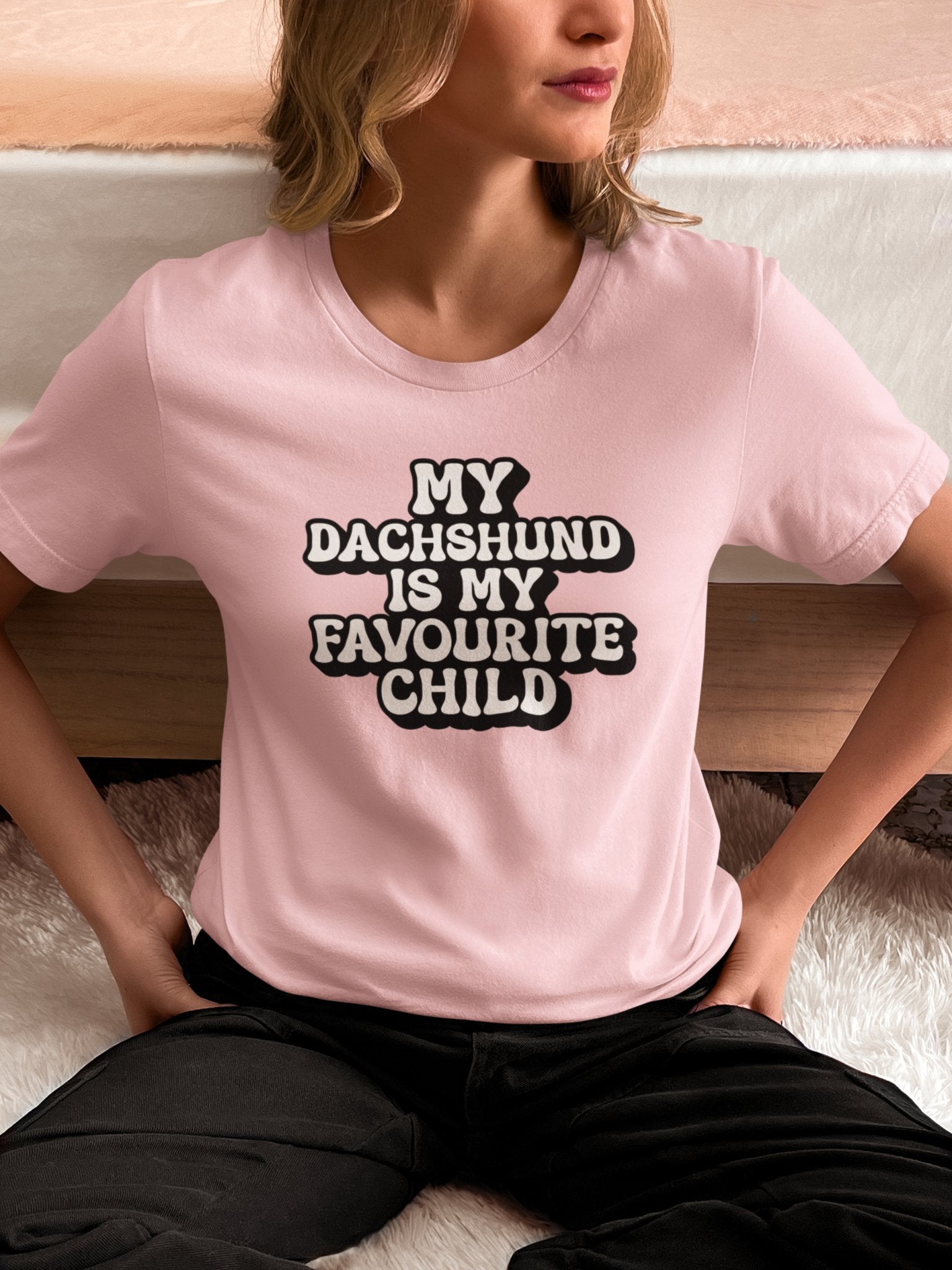 My Dachshund is My Favourite Child T-Shirt - Fun Unisex Tee for Dog Lovers - Sausage Swag