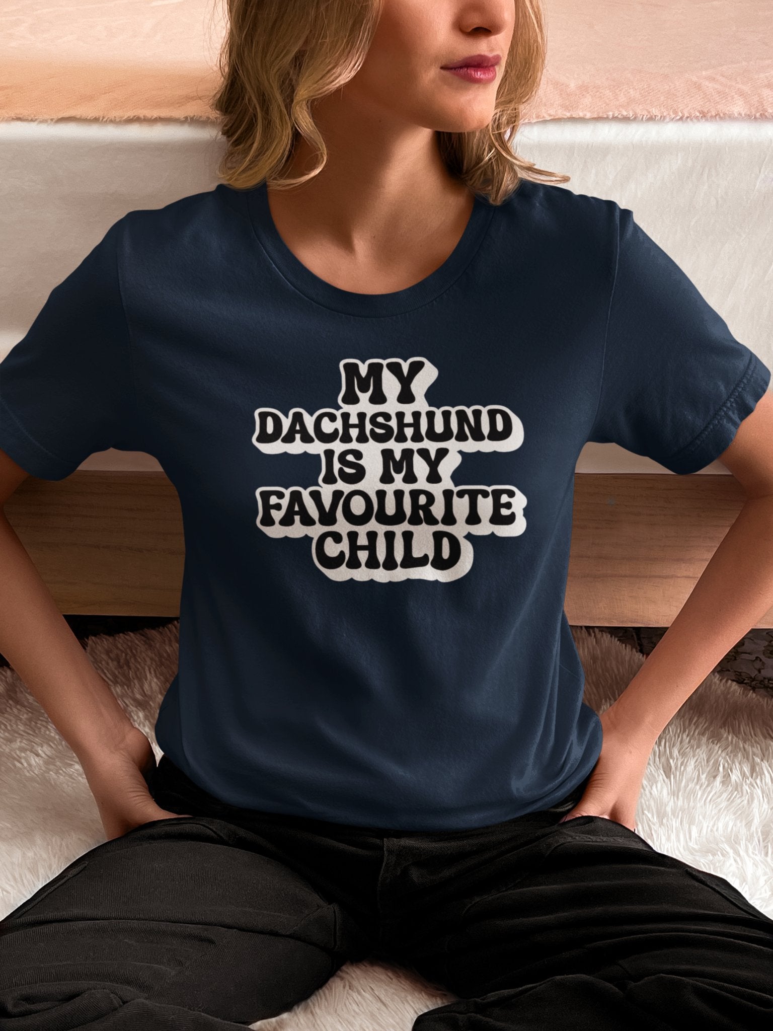 My Dachshund is My Favourite Child T-Shirt - Fun Unisex Tee for Dog Lovers - Sausage Swag