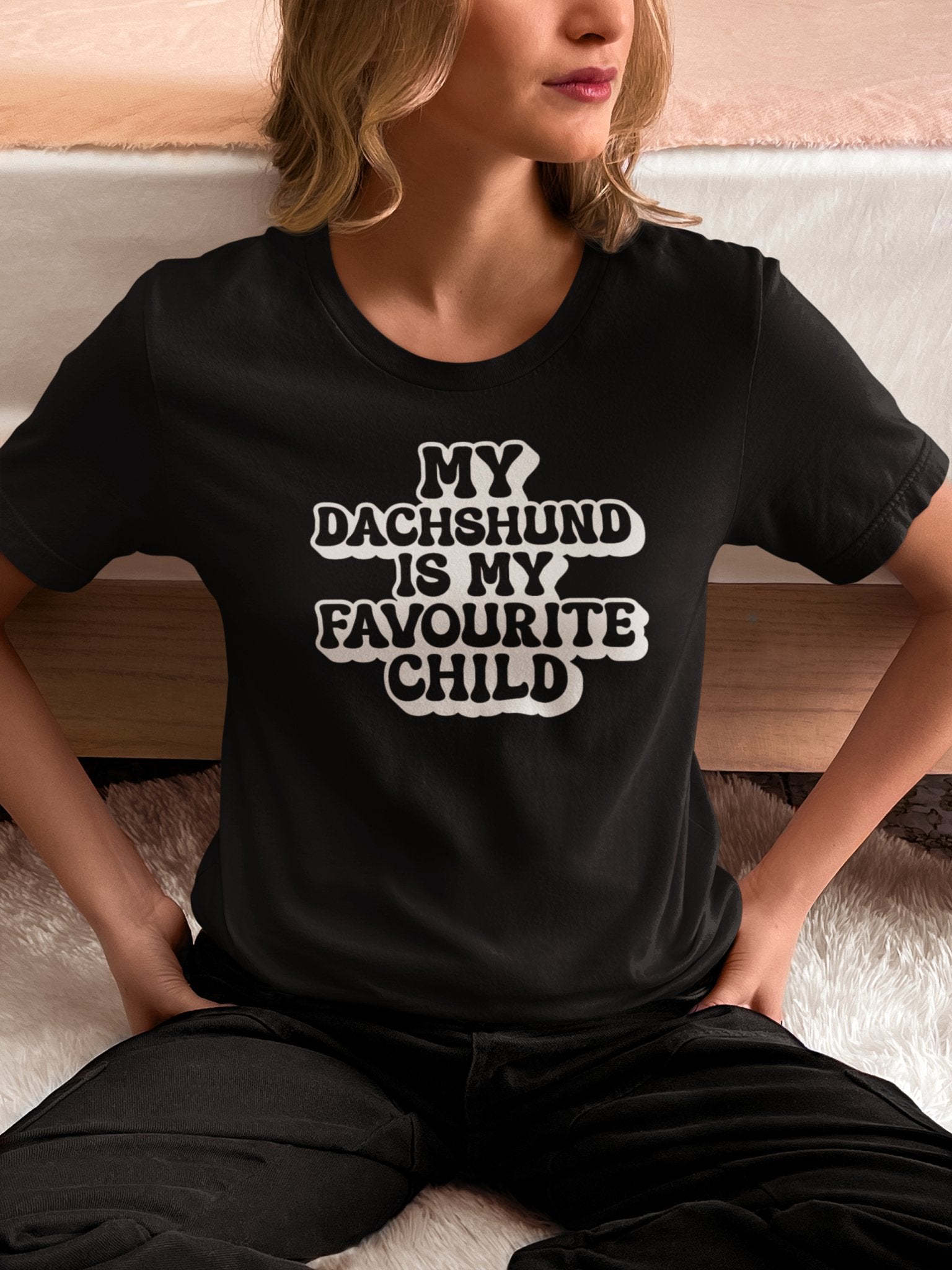 My Dachshund is My Favourite Child T-Shirt - Fun Unisex Tee for Dog Lovers - Sausage Swag